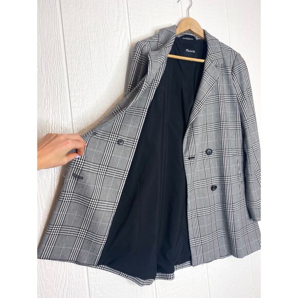 MADEWELL Caldwell Double-Breasted Blazer in Plaid US MEDIUM - Picture 6 of 11